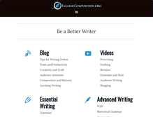 Tablet Screenshot of englishcomposition.org
